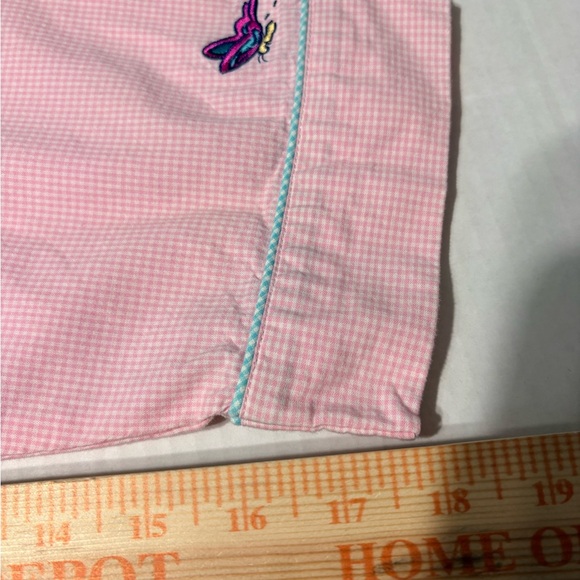 Disneyland Resort Pink White Gingham Eeyore Long Sleeve Button Sleep Shirt. XL - Picture 15 of 15